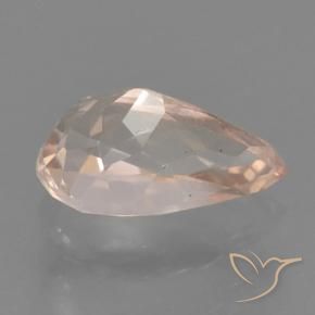 Morganita rosa médio Natural 0.54ct, Formato de pêra, VVS