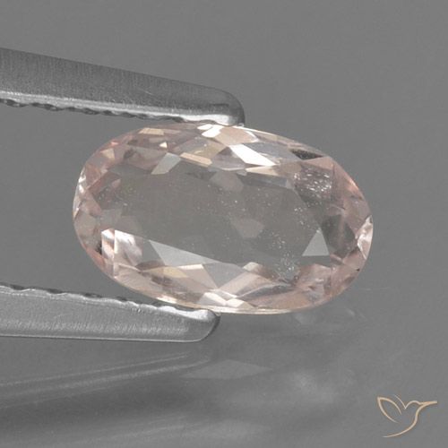 0.52ct Natural Rosa Flamingo Morganita, oval, VS