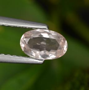 Morganita rosa natural 0,51ct, corte oval, VVS-VS