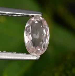 Morganita rosa natural 0,51ct, corte oval, VVS-VS