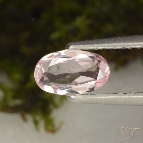 0.46ct Natural Luz rosa Morganita, oval, VVS-VS