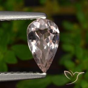 Morganita Luz rosa Natural 0.51ct, Formato de pêra, VVS-VS