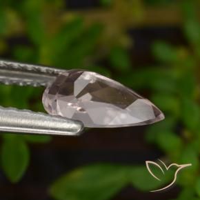 Morganita Luz rosa Natural 0.51ct, Formato de pêra, VVS-VS