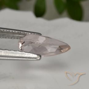 Morganita Rosa bem claro Natural 0.57ct, Formato de pêra, VS