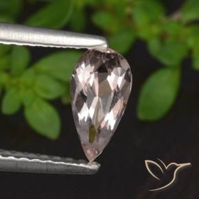 Morganita rosa médio Natural 0.56ct, Formato de pêra, VVS-VS