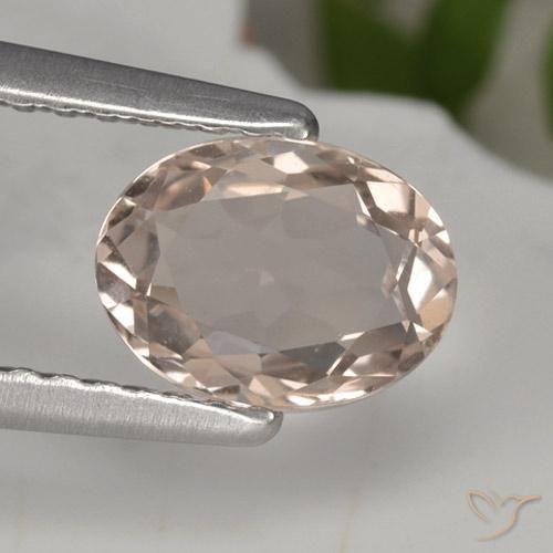 0.83ct Natural rosa médio Morganita, oval, VVS