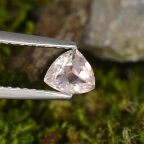 Morganita rosa natural 0,43ct, trillion, VVS-VS