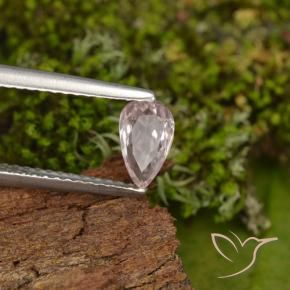 Morganita Luz rosa Natural 0.48ct, Formato de pêra, VVS