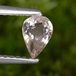 Morganita rosa natural 0,43ct, formato de pêra, VVS