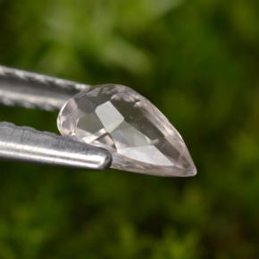 Morganita rosa natural 0,43ct, formato de pêra, VVS