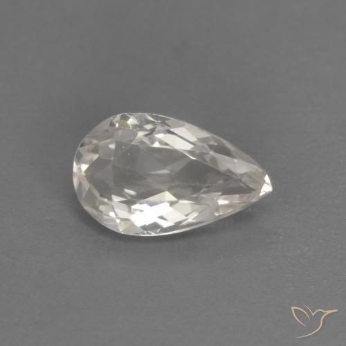 Morganita Rosa salmão Natural 0.46ct, Formato de pêra, VVS