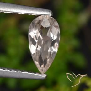 Morganita Luz rosa Natural 0.56ct, Formato de pêra, VVS