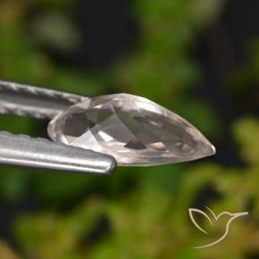 Morganita Luz rosa Natural 0.56ct, Formato de pêra, VVS