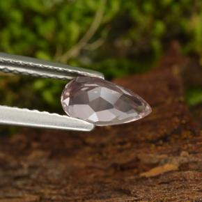 Morganita rosa natural 0,64ct, formato de pêra, VVS-VS
