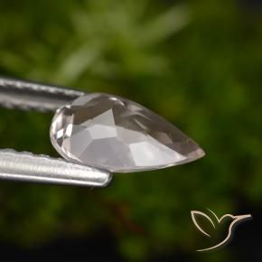Morganita Rosa bem claro Natural 0.68ct, Formato de pêra, VVS-VS