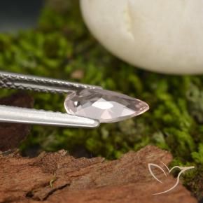 Morganita rosa médio Natural 0.70ct, Formato de pêra, VVS
