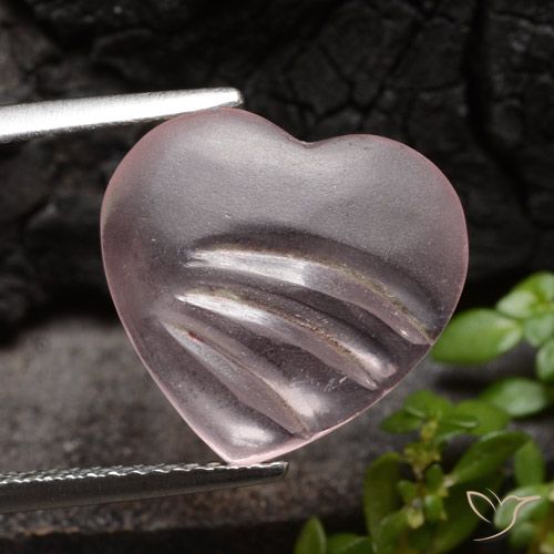 4.50ct Natural rosa rosa Morganita, Coração, Transparente