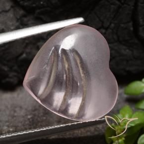 Morganita rosa rosa Natural 4.50ct, Coração, Transparente