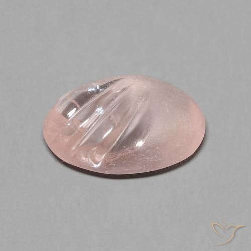 Morganita Rosa Flamingo Natural 3.85ct, oval, Transparente