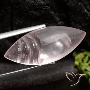 Morganita Luz rosa Natural 7.86ct, Marquesa, Transparente