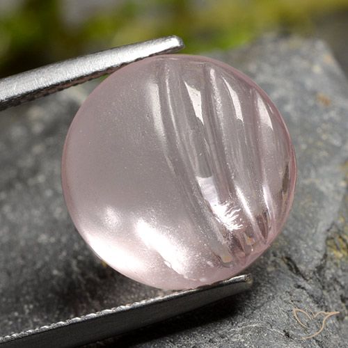 7.33ct Natural Tom Rosa Rosa Morganita, Redondo, Transparente