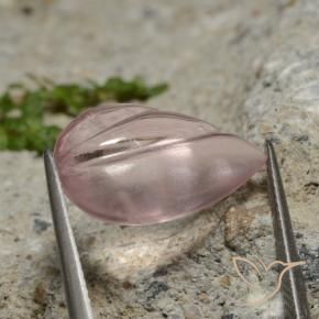Morganita Coral Rosa Natural 7.10ct, Formato de pêra, Transparente