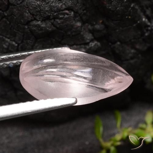 Morganita rosa rosa Natural 4.47ct, Formato de pêra, Transparente