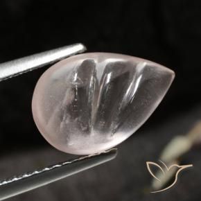 Morganita Rosa Médio Claro Natural 2.74ct, Formato de pêra, Transparente