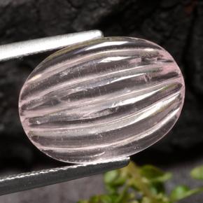 Morganita rosa natural 3,88ct, corte oval, transparente