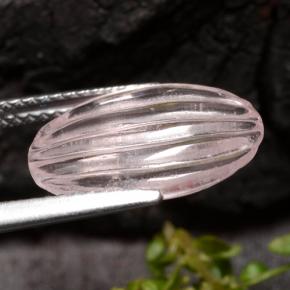 Morganita rosa natural 3,88ct, corte oval, transparente