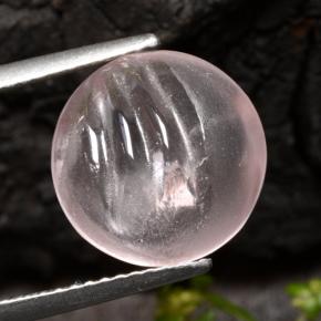 Morganita rosa claro natural 5,65ct, corte redondo, transparente