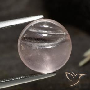 Morganita Rosa Médio Claro Natural 4.57ct, Redondo, Transparente