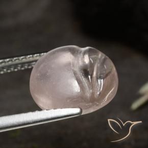 Morganita Rosa Médio Claro Natural 4.57ct, Redondo, Transparente