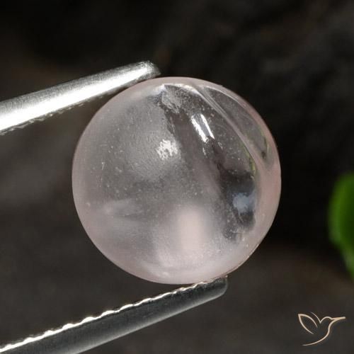 2.54ct Natural Luz rosa Morganita, Redondo, Transparente