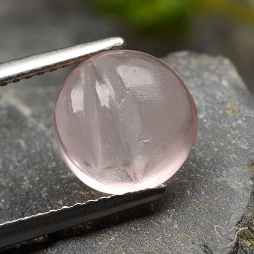 3.67ct Natural Rosa coral claro Morganita, Redondo, Transparente