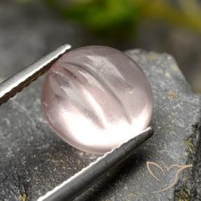 Morganita Rosa coral claro Natural 3.67ct, Redondo, Transparente