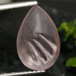 Morganita rosa natural 3,25ct, formato de pêra, transparente