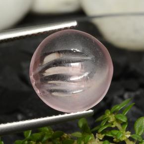 Morganita rosa natural 5,96ct, corte redondo, transparente
