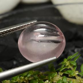 Morganita rosa natural 5,96ct, corte redondo, transparente