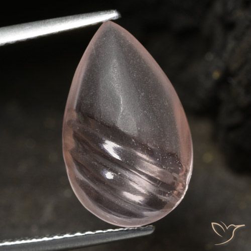 5.70ct Natural Rosa Médio Claro Morganita, Formato de pêra, Transparente