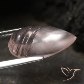 Morganita Rosa Médio Claro Natural 5.70ct, Formato de pêra, Transparente
