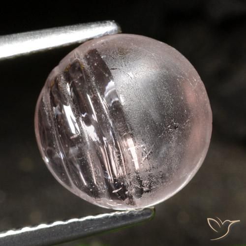 3.03ct Natural Rosa Médio Claro Morganita, Redondo, Transparente