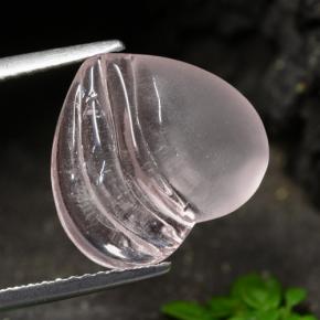 Morganita rosa natural 4,95ct, formato de coração, transparente