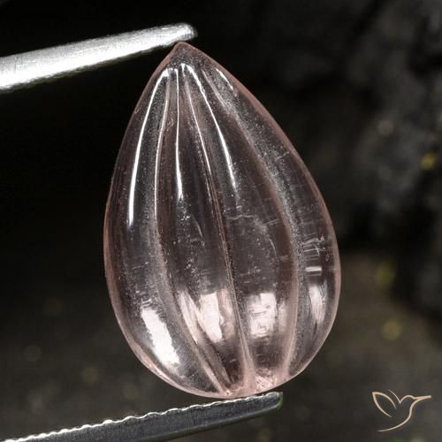 2.74ct Natural Rosa Claro Rosa Morganita, Formato de pêra, Transparente