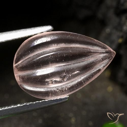 Morganita Rosa Claro Rosa Natural 2.74ct, Formato de pêra, Transparente