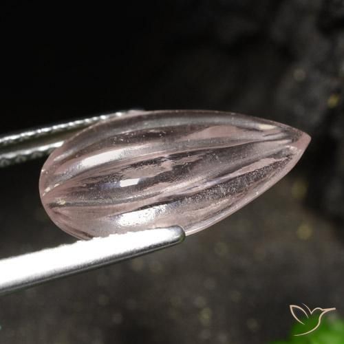 Morganita Rosa Claro Rosa Natural 2.74ct, Formato de pêra, Transparente