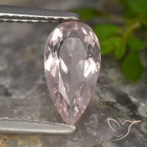 Morganita rosa médio Natural 0.73ct, Formato de pêra, VVS-VS