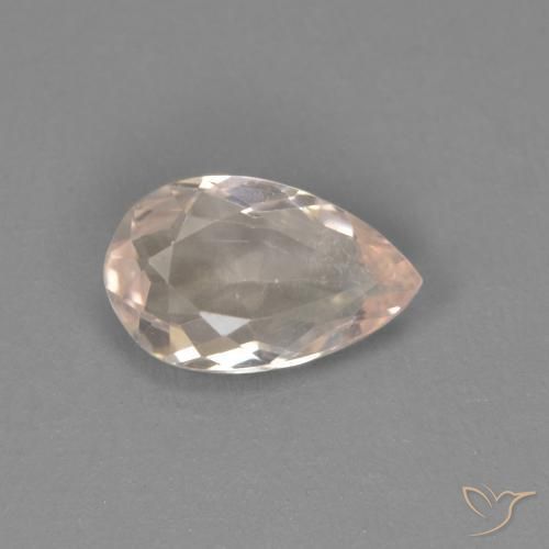 Morganita Rosa bem claro Natural 0.58ct, Formato de pêra, VVS