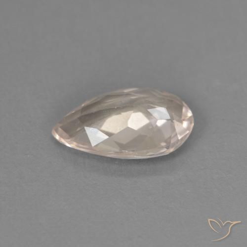 Morganita Rosa bem claro Natural 0.58ct, Formato de pêra, VVS