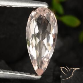 Morganita Rosa salmão Natural 0.78ct, Formato de pêra, VVS-VS